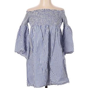 Zara off shoulder striped dress
